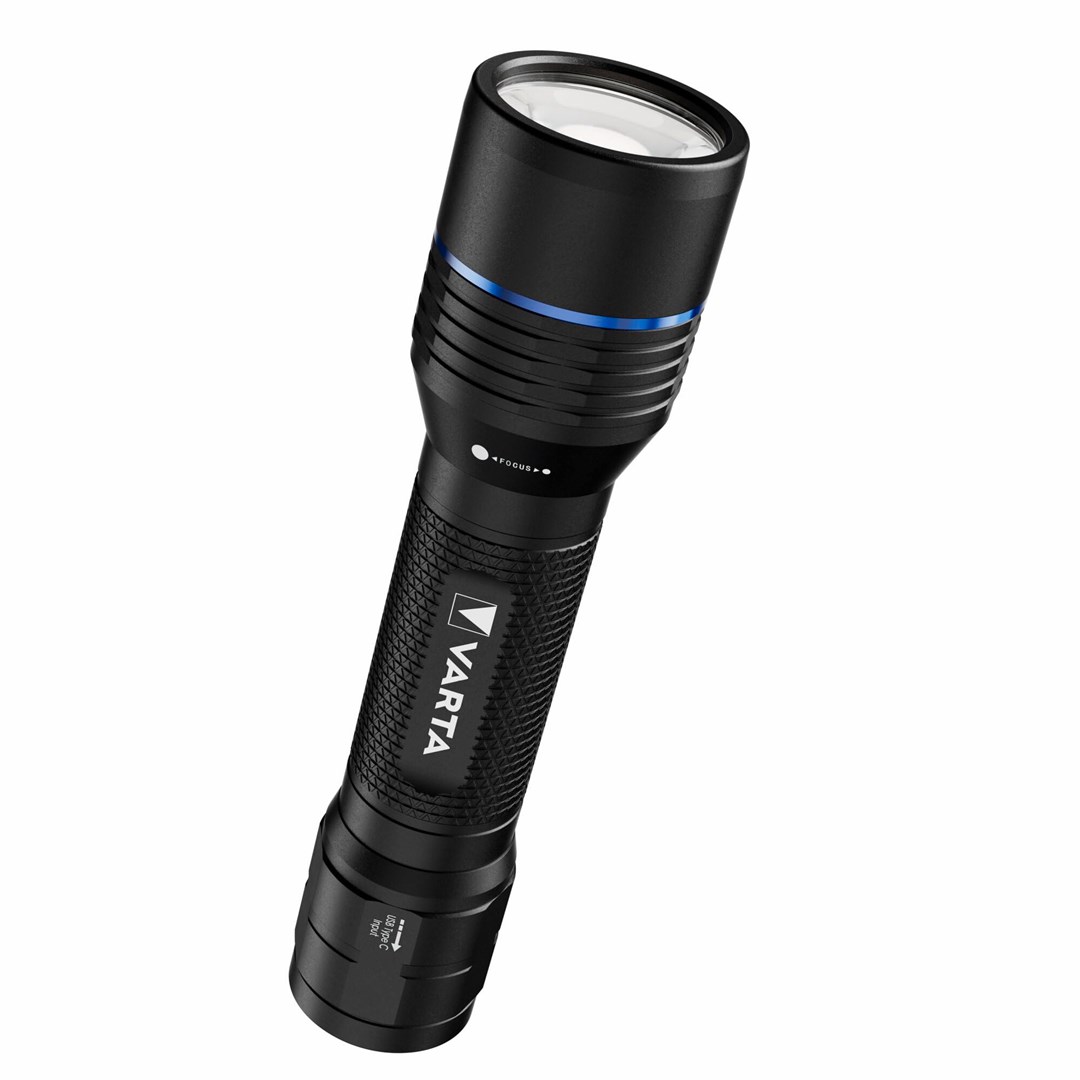 Ručna svjetiljka VARTA Night Cutter F30R, punjiva, crna boja-1