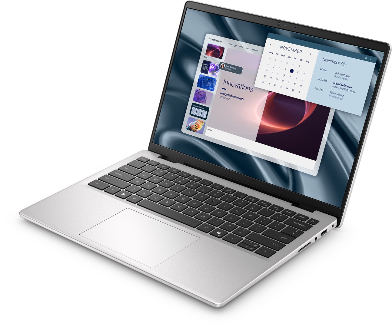 Laptop DELL Pro 14 Essential PV14250 (14", Full HD+, Intel Core 5 220U, 16GB, 512GB SSD, Intel Graphics, Windows 11 Pro, US tipkovnica, Srebrna)-2