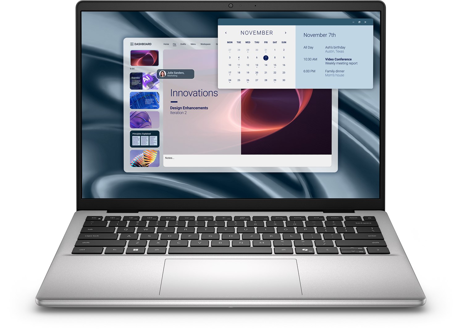 Laptop DELL Pro 14 Essential PV14250 (14", Full HD+, Intel Core 5 220U, 16GB, 512GB SSD, Intel Graphics, Windows 11 Pro, US tipkovnica, Srebrna)-0