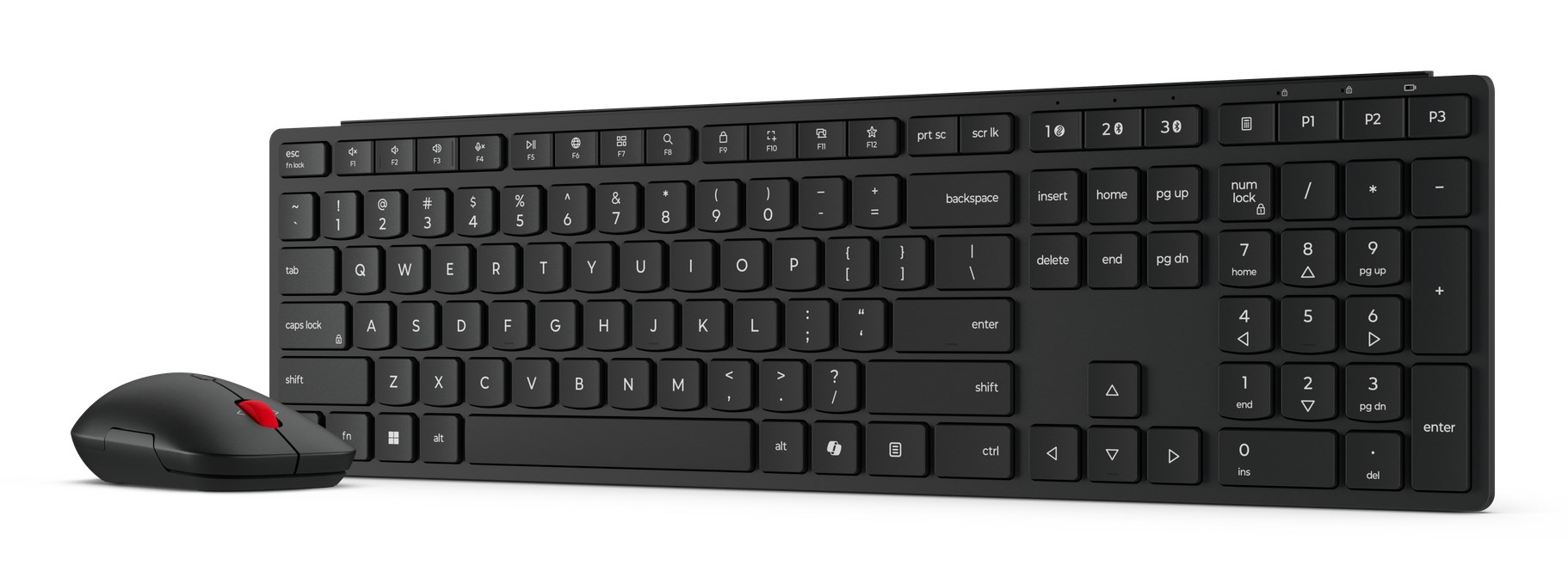 Lenovo 4X31S04810 keyboard Mouse included Office RF Wireless + Bluetooth US English Black-3
