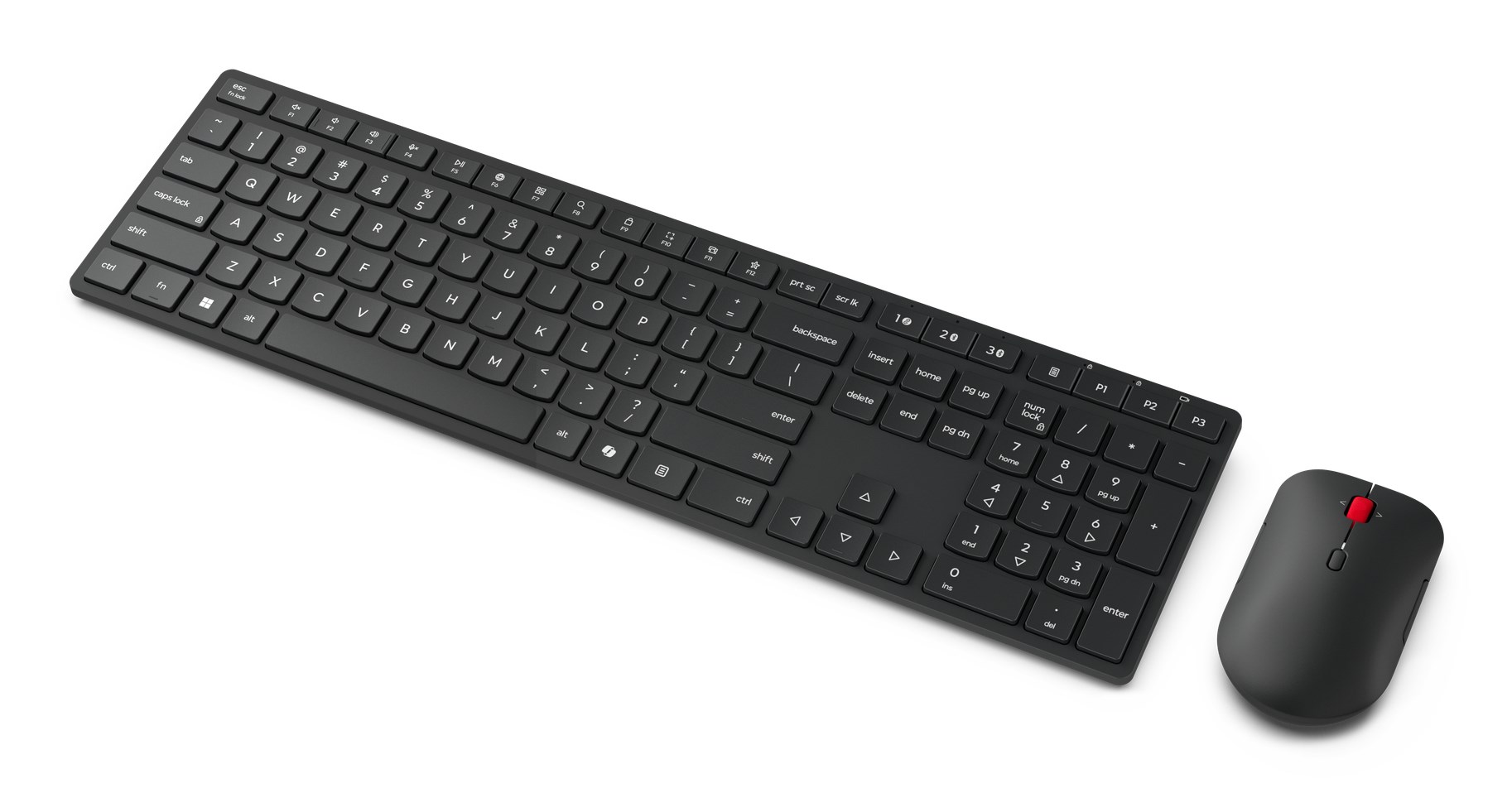 Lenovo 4X31S04810 keyboard Mouse included Office RF Wireless + Bluetooth US English Black-2