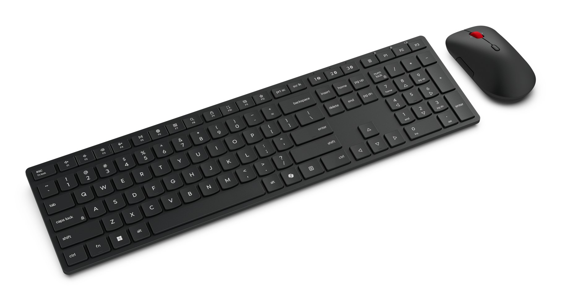 Lenovo 4X31S04810 keyboard Mouse included Office RF Wireless + Bluetooth US English Black-1