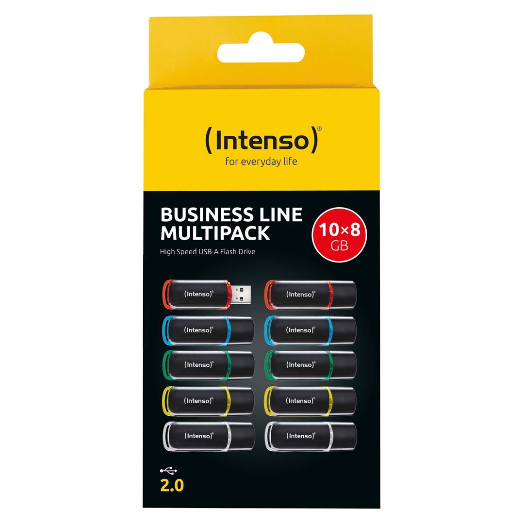 Intenso 3511561 USB flash drive 8 GB USB Type-A 2.0 Black, Red, Green, Transparent, Yellow, Blue-2