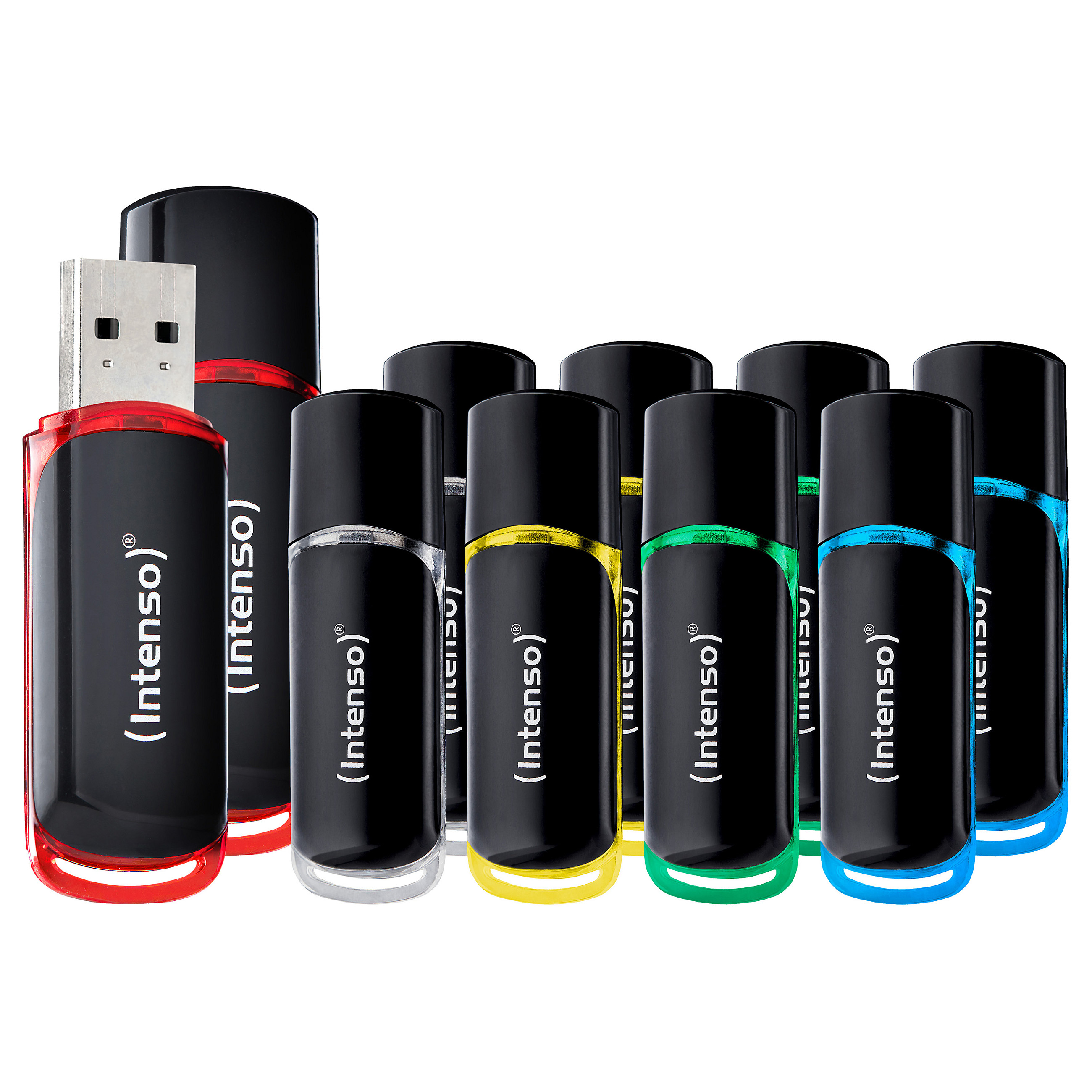Intenso 3511561 USB flash drive 8 GB USB Type-A 2.0 Black, Red, Green, Transparent, Yellow, Blue-1