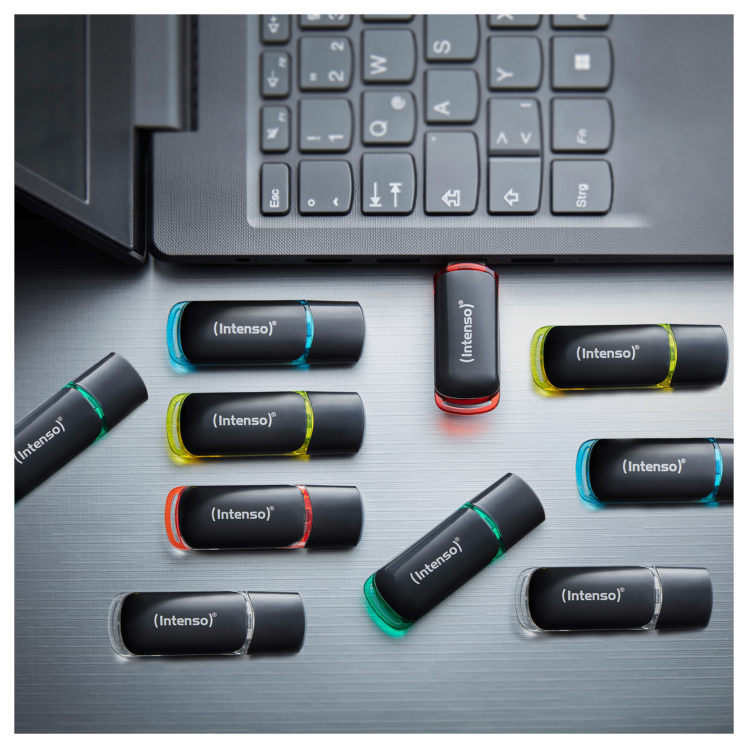 Intenso 3511561 USB flash drive 8 GB USB Type-A 2.0 Black, Red, Green, Transparent, Yellow, Blue-3