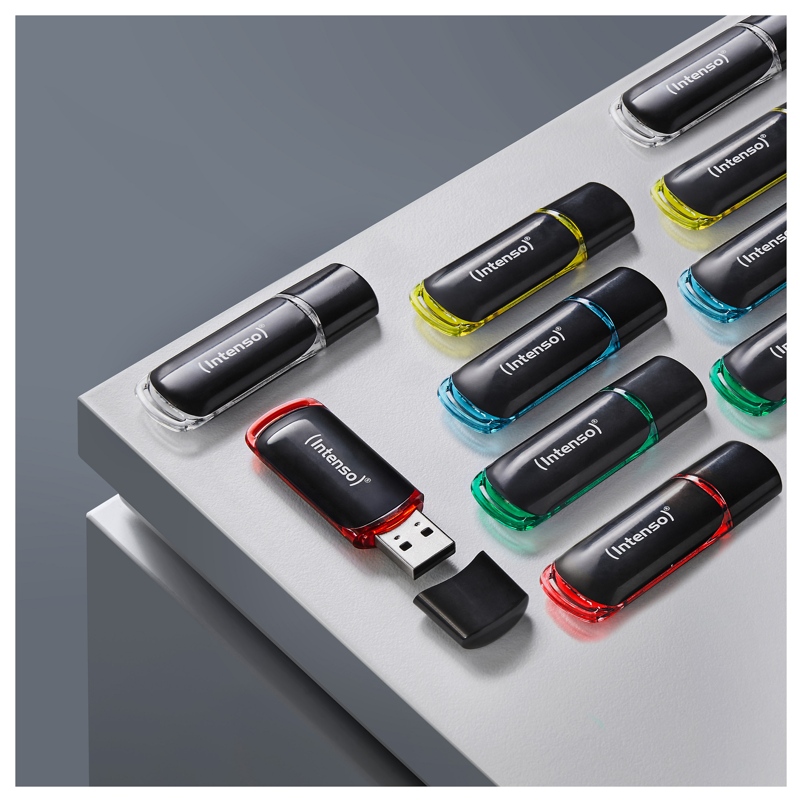 Intenso 3511561 USB flash drive 8 GB USB Type-A 2.0 Black, Red, Green, Transparent, Yellow, Blue-4