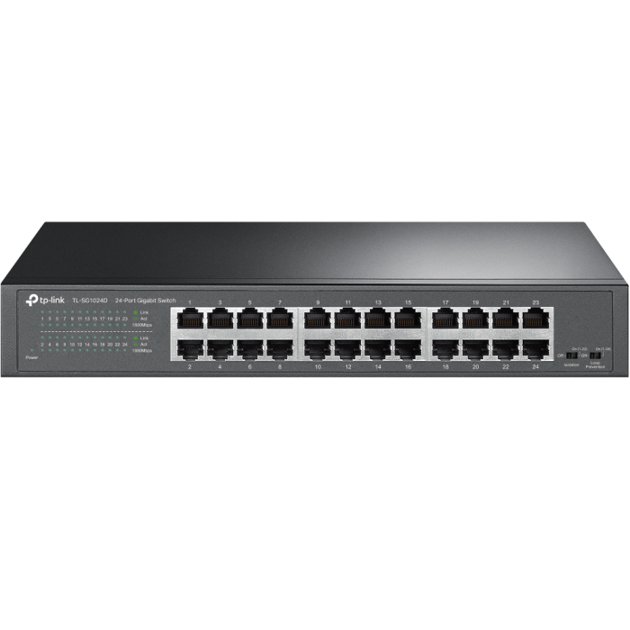 Mrežni switch TP-LINK TL-SG1024D (24-portni, Gigabit)-0
