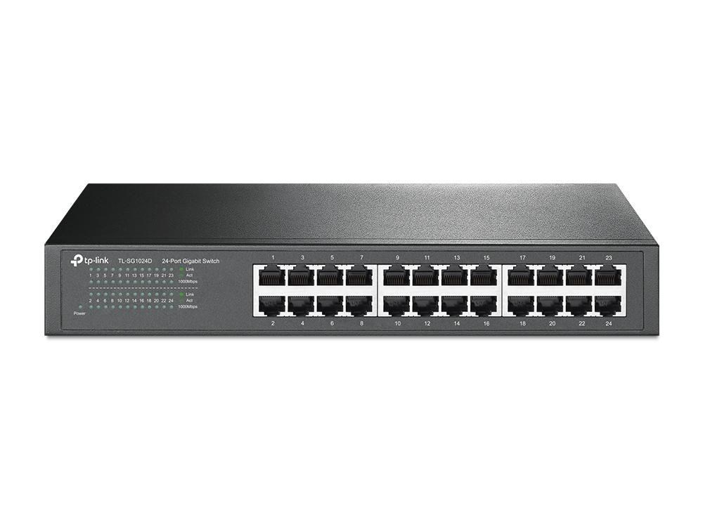 TP-Link TL-SG1024D network switch Unmanaged Gigabit Ethernet (10/100/1000) Grey-4