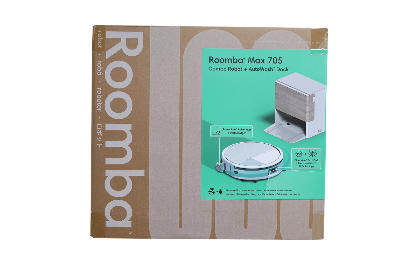 Robotski usisavač i perač IROBOT Roomba Combo Max (c705) bijela boja