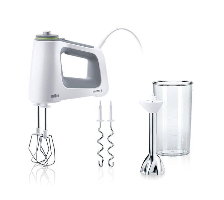 Braun HM 5107 WH Hand mixer 750 W Grey, White-0