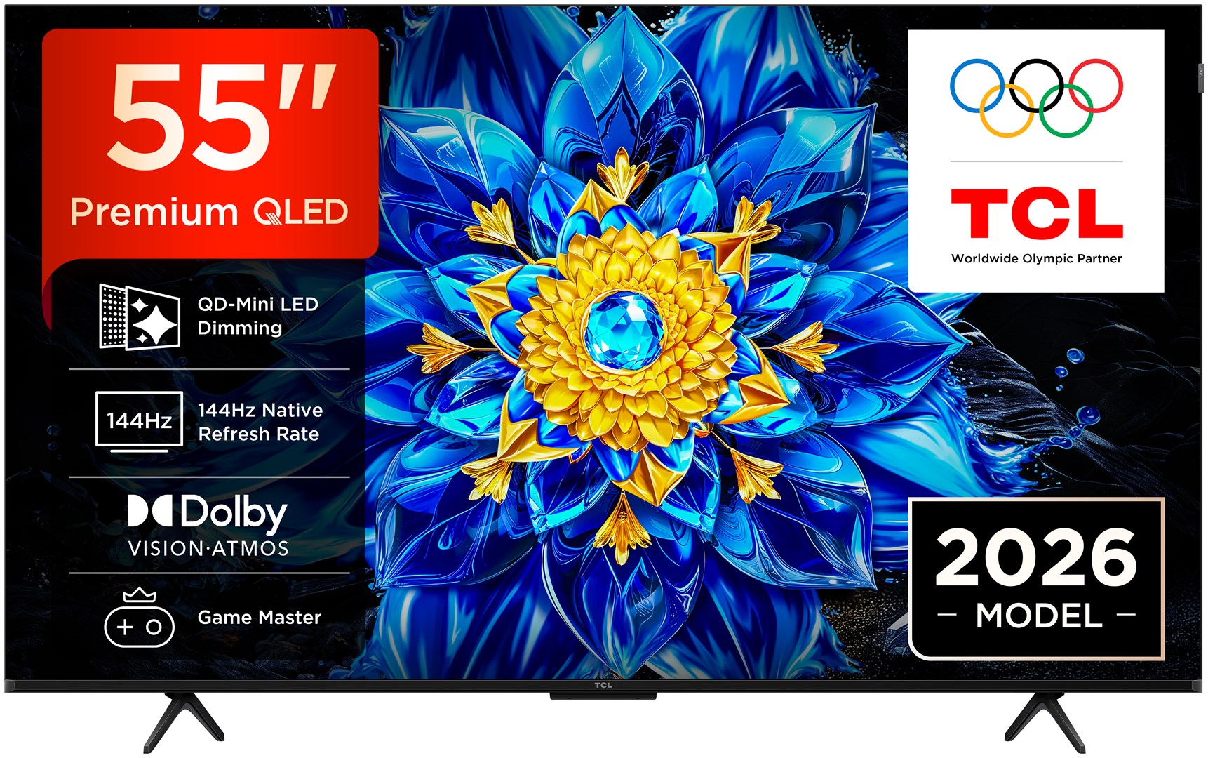 TCL P8L 55P8L TV 139.7 cm (55") 4K Ultra HD Smart TV Wi-Fi Black 450 cd/m²