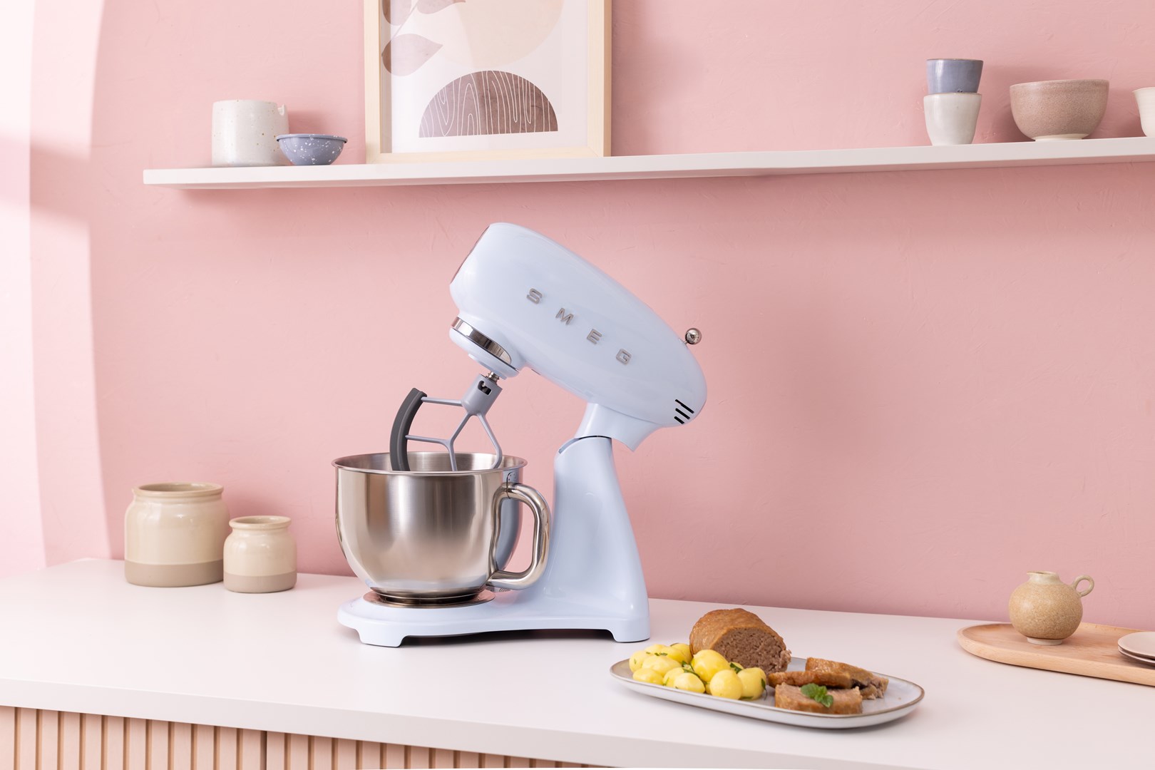 Smeg SMF05PBEU mixer Stand mixer 1000 W Blue-14