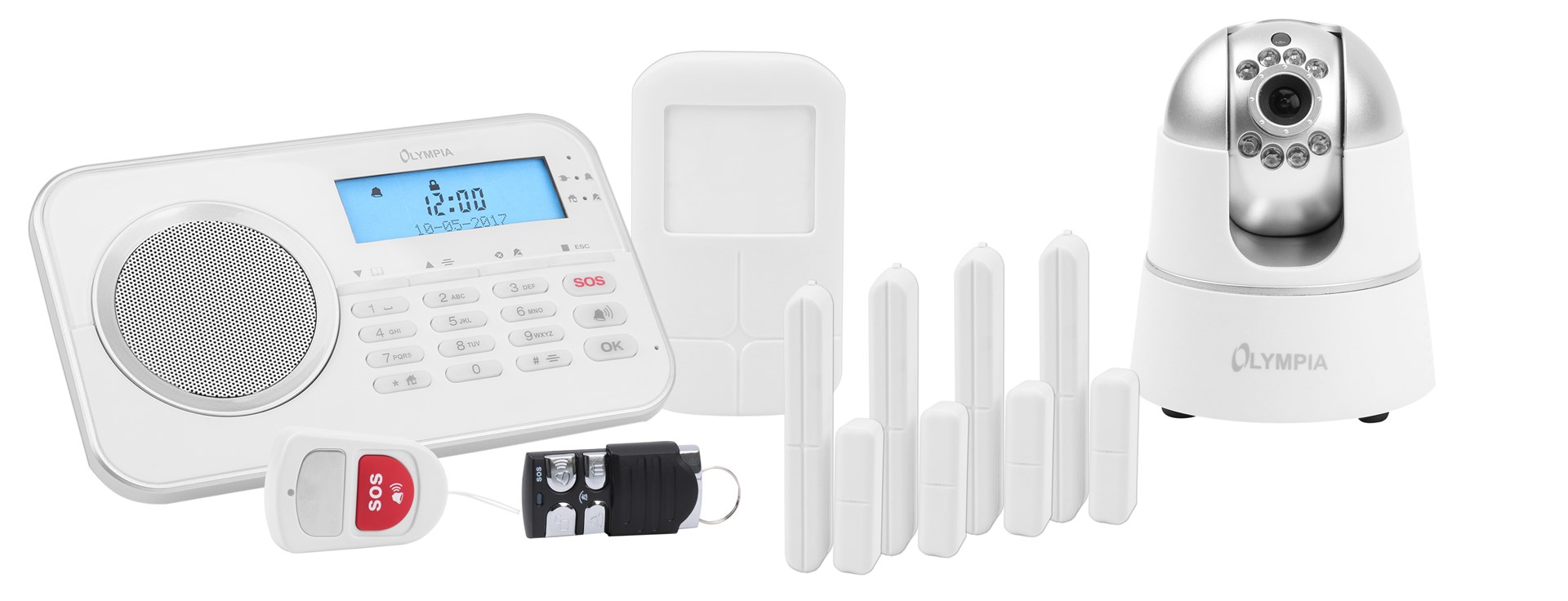 Bežični GSM alarmni sustav OLYMPIA Protect 9881 bijela boja-0