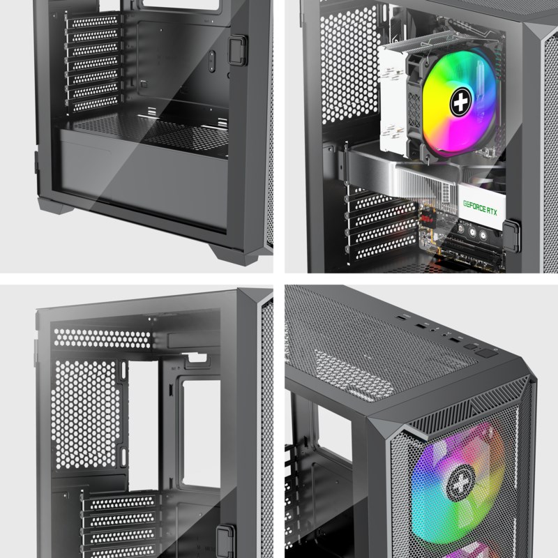 Kućište za računalo XILENCE Performance C Xilent Blade II X613.ARGB, Midi Tower, crna boja-4