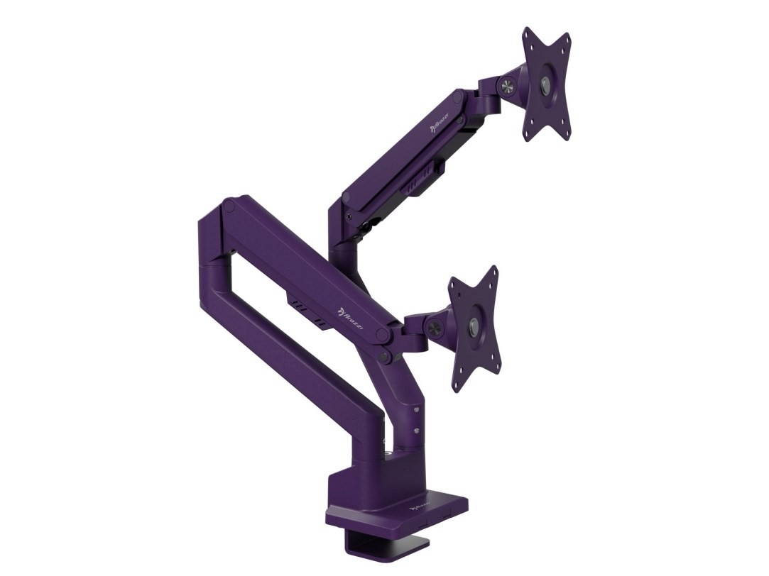 Stalak za dva monitora AROZZI Alzare Neo Duo (do 32") ljubičasta boja-4