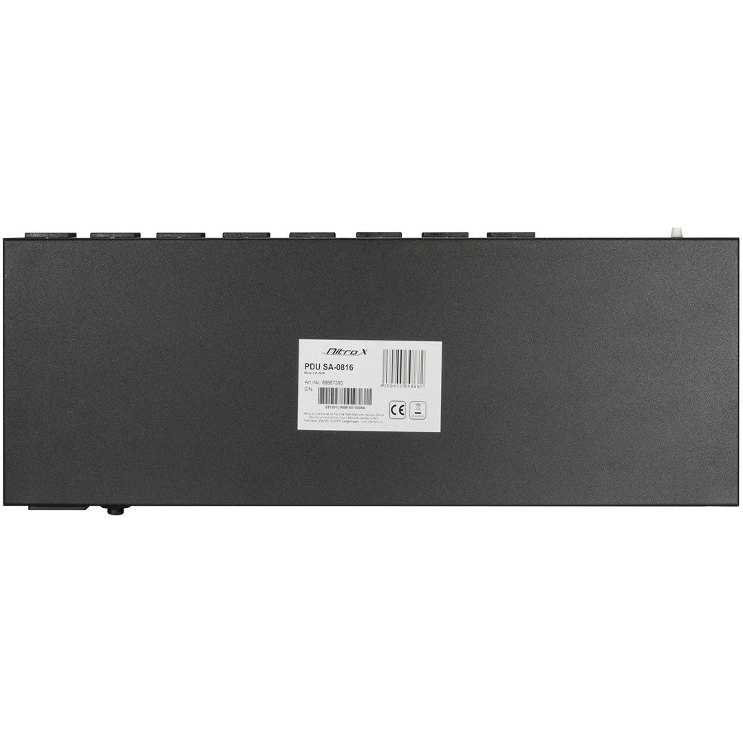 Inter-Tech PDU SA-0816 power distribution unit (PDU) 8 AC outlet(s) Black-2
