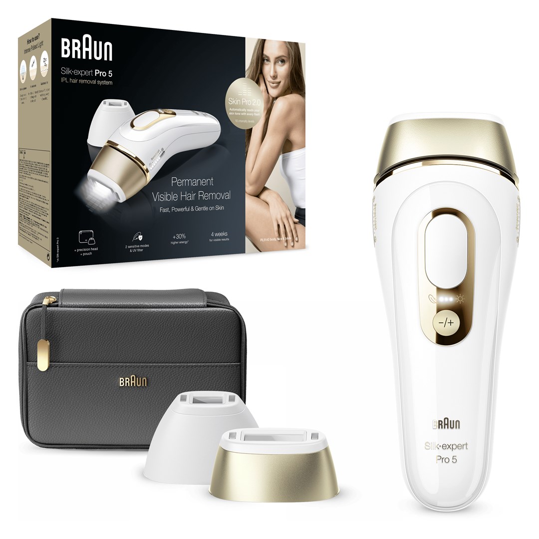 Braun Silk-expert Pro Silk·expert Pro 5 PL5140 Intense pulsed light (IPL) Gold, White-2
