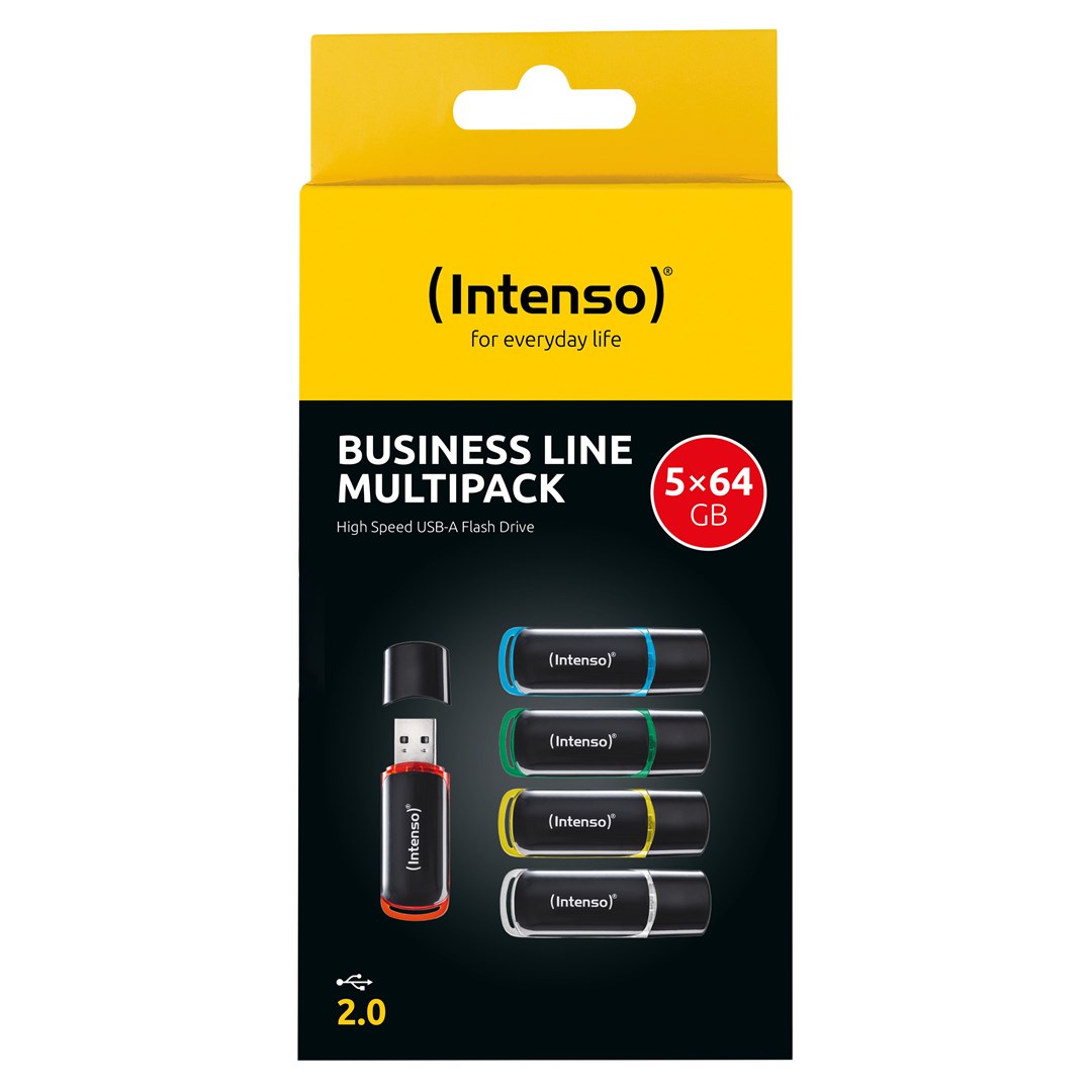 Intenso 3511595 USB flash drive 64 GB USB Type-A 2.0 Black, Red, Green, Transparent, Yellow, Blue-6