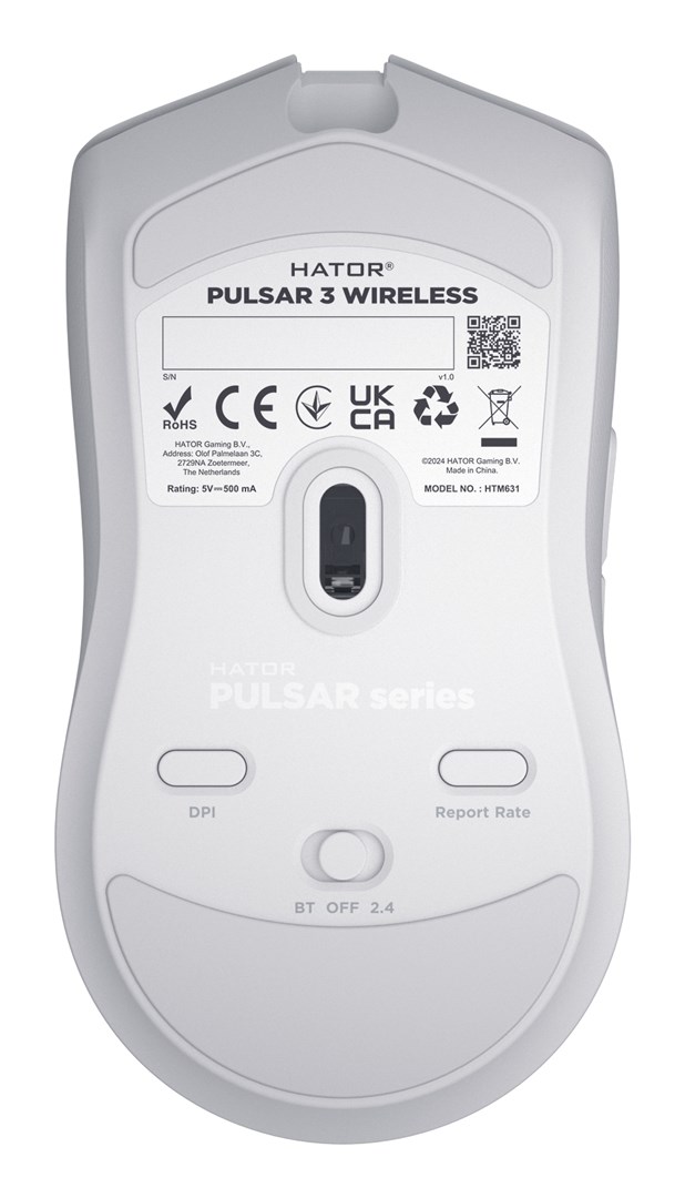 Bežični gaming miš HATOR Pulsar 3 Wireless, bijela boja-7