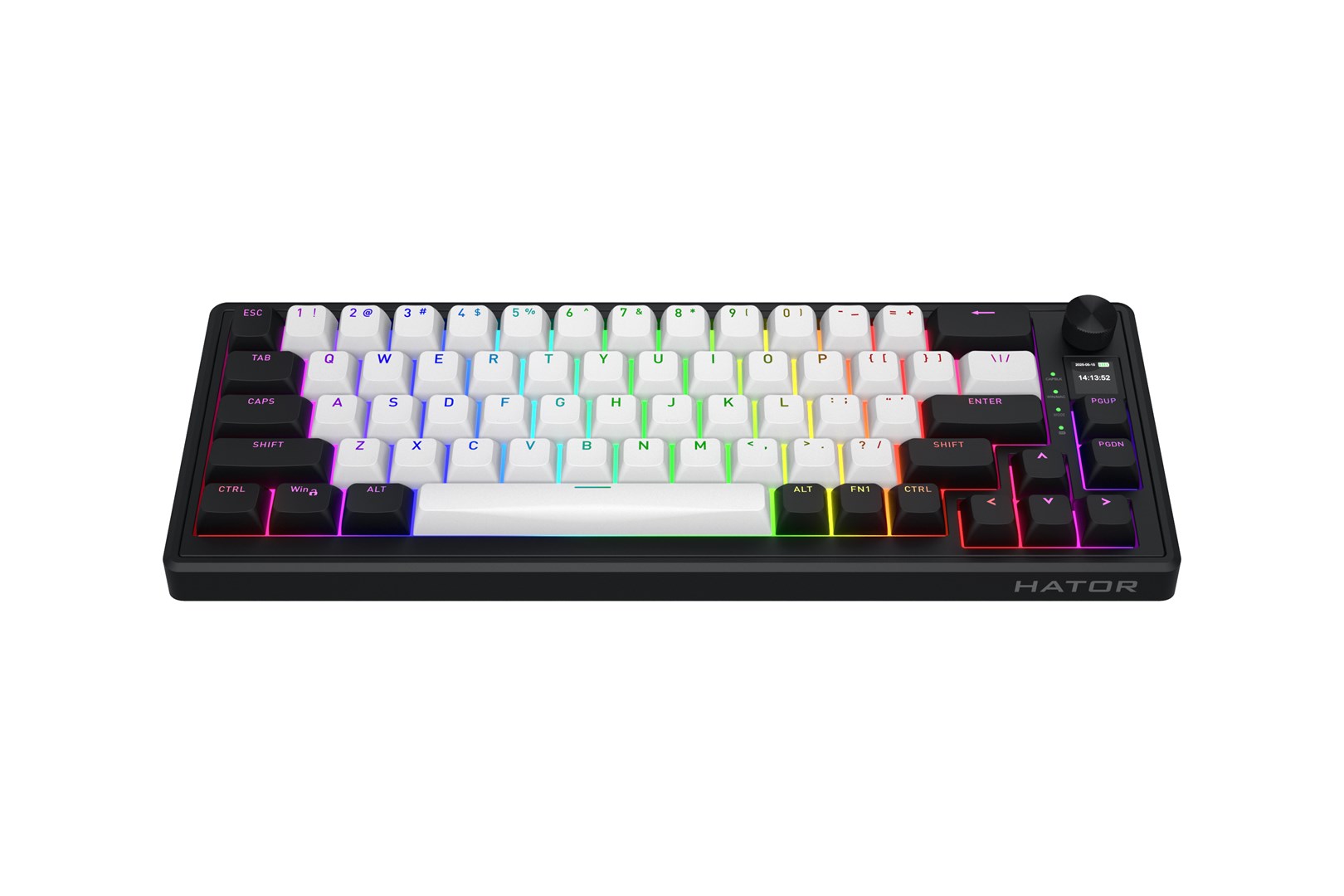 HATOR Skyfall 65 MAG ULTIMA 8K wireless keyboard Gaming USB + RF Wireless + Bluetooth QWERTY US English Black, White-17