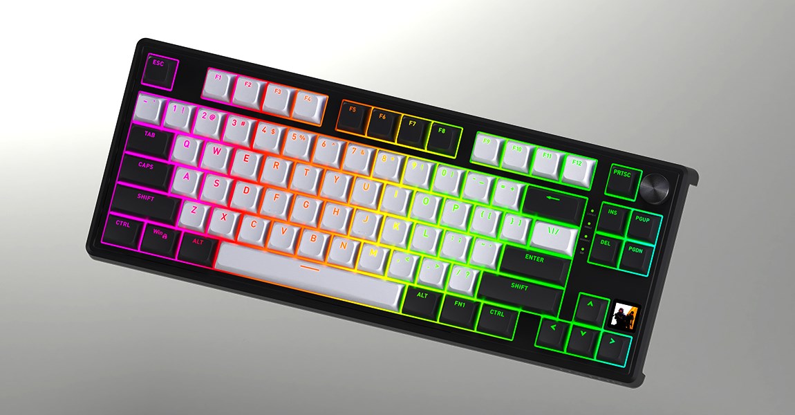 HATOR Skyfall 65 MAG ULTIMA 8K wireless keyboard Gaming USB + RF Wireless + Bluetooth QWERTY US English Black, White-19