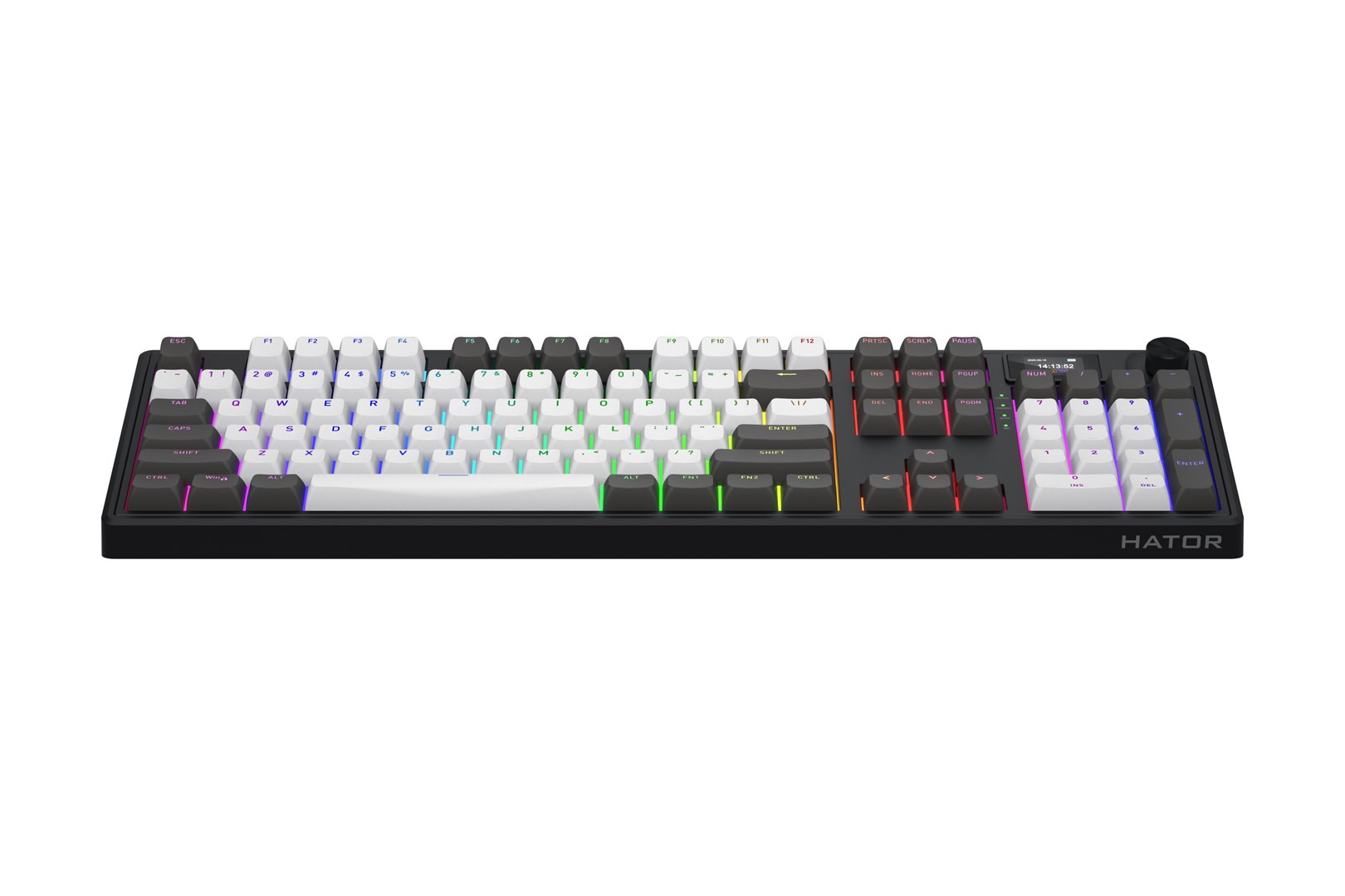 HATOR Skyfall Pro Wireless 100 keyboard Gaming USB + RF Wireless + Bluetooth QWERTY US English Black, Grey-1