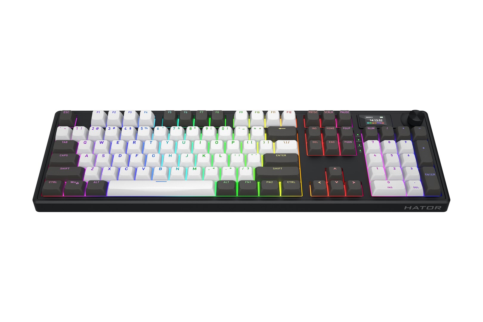 HATOR Skyfall Pro Wireless 100 keyboard Gaming USB + RF Wireless + Bluetooth QWERTY US English Black, Grey-15