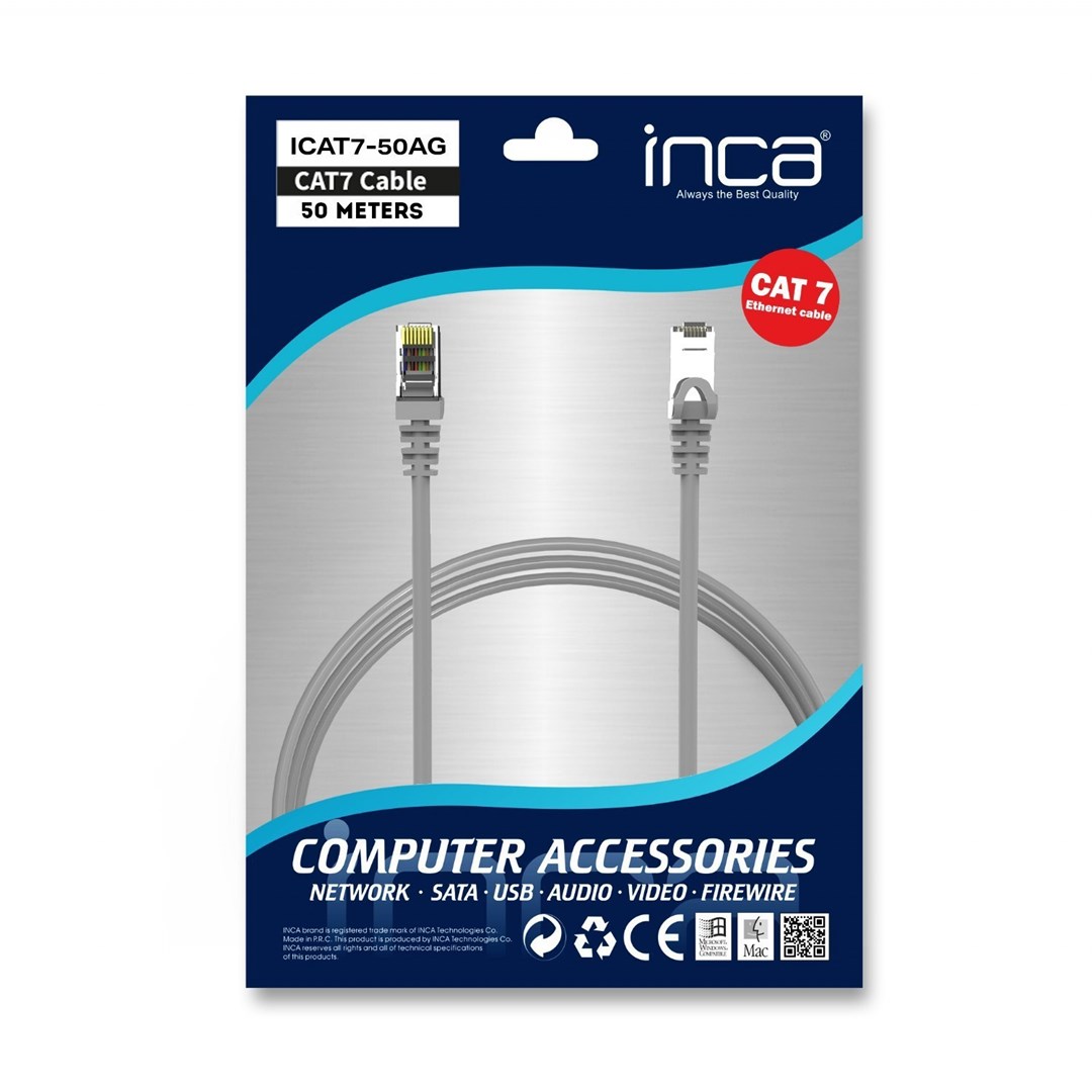 Inca ICAT7-50AG networking cable Grey 50 m Cat7 S/FTP (S-STP)-2