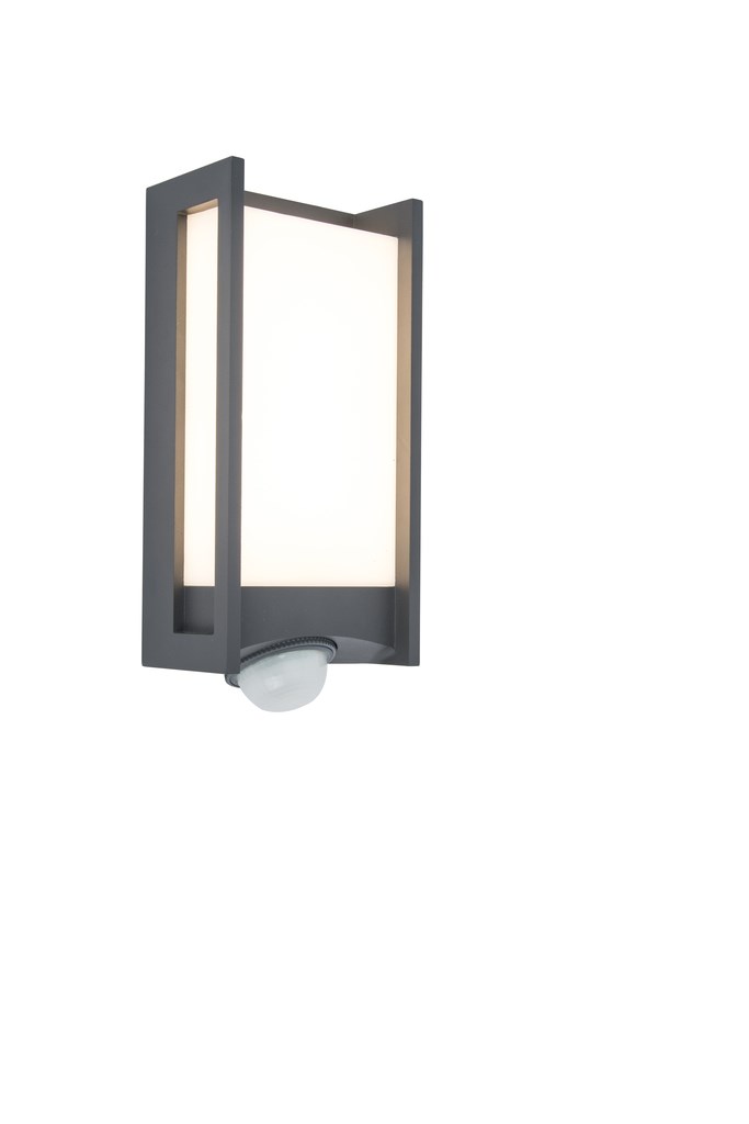 Vanjska zidna LED svjetiljka LUTEC QUBO 14W antracit siva