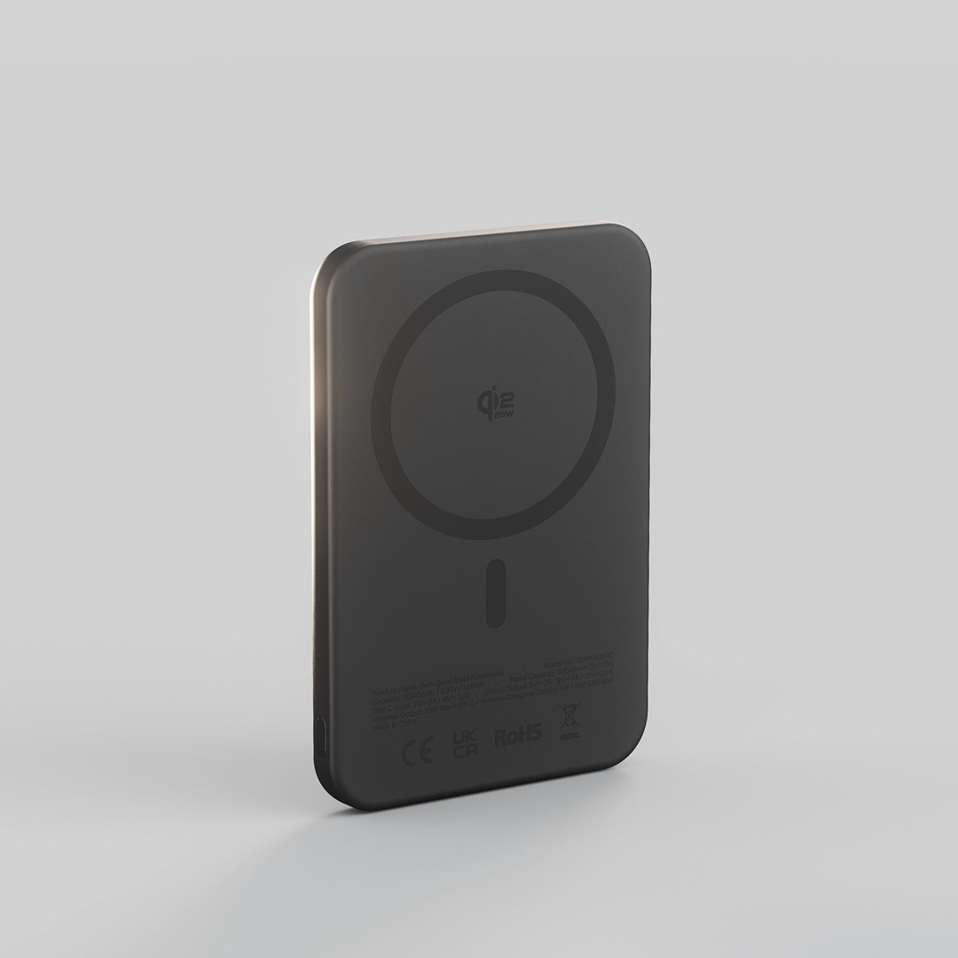 Prijenosna baterija ZENS Magnetic Single Wireless Powerbank 5000 mAh (ZEPP06B/00), crna boja-4