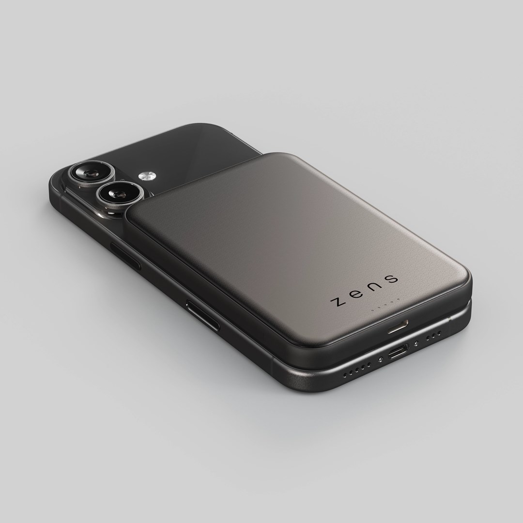 Prijenosna baterija ZENS Powerbank Pro 10000 mAh 30W (bežično punjenje) crna boja-1