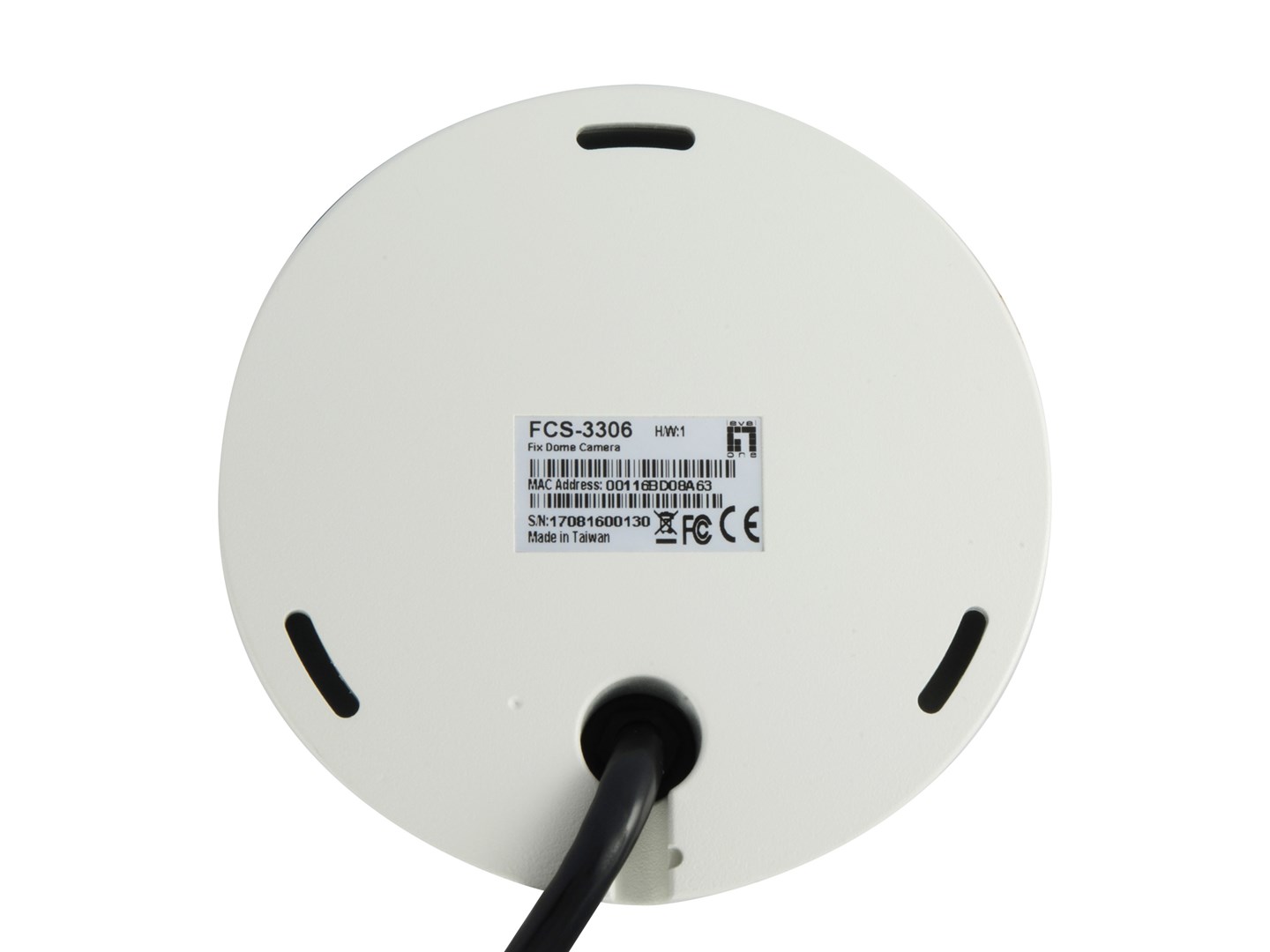 LevelOne HUBBLE Fixed Dome IP Network Camera, H.265, 3-Megapixel, 802.3af PoE, IR LEDs, Indoor/Outdoor, Vandalproof-5