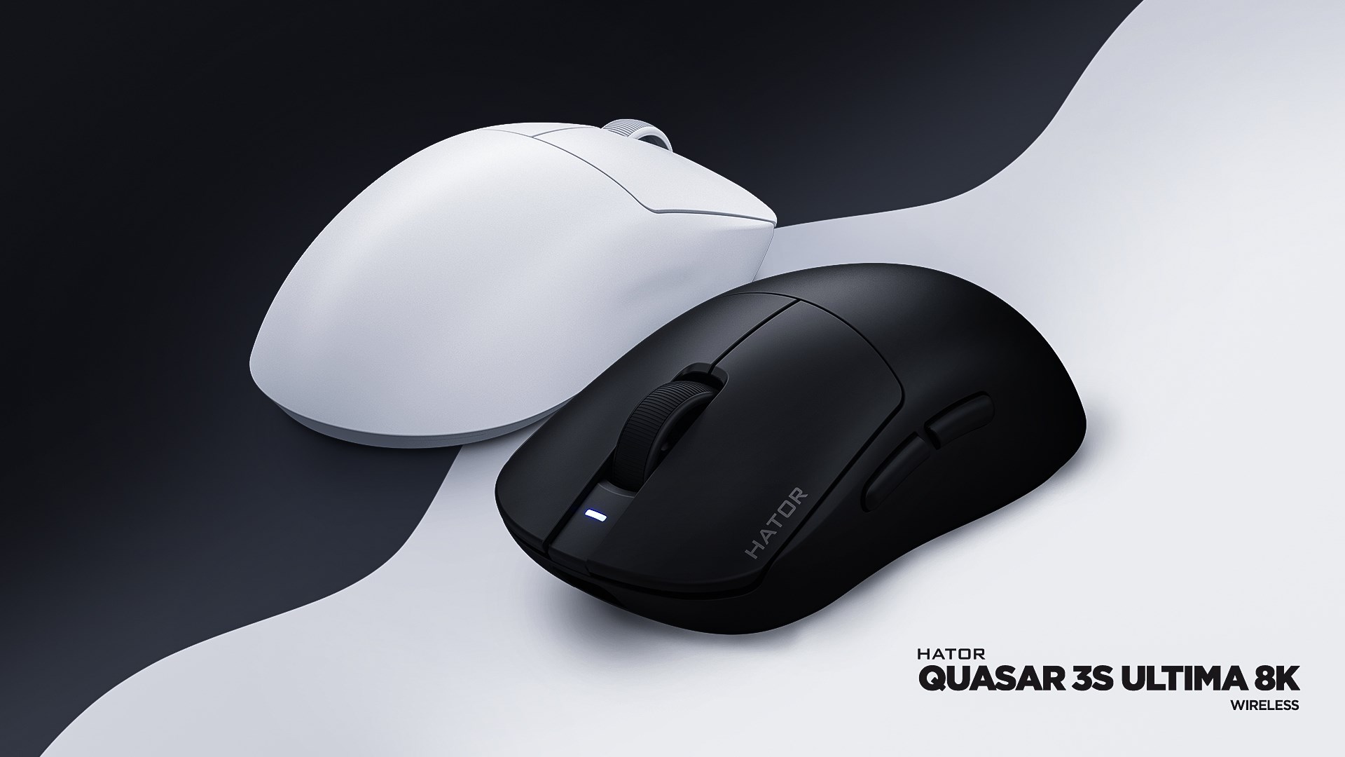 Bežični gaming miš HATOR Quasar 3S Ultima 8K Wireless, crna boja-16