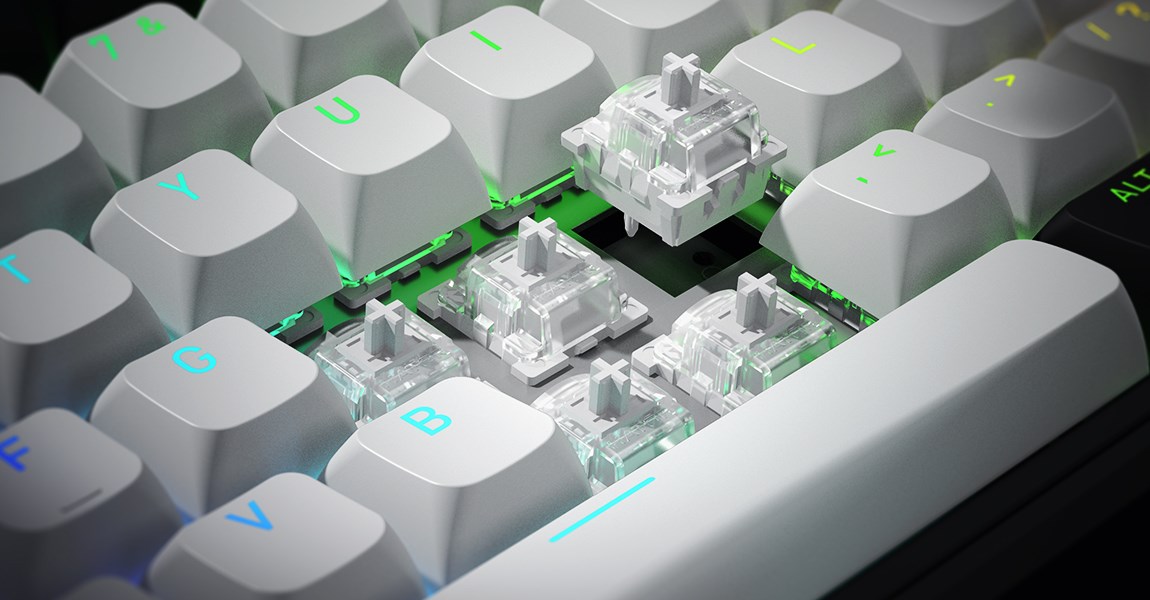 HATOR Skyfall 80 MAG ULTIMA 8K wireless keyboard Gaming USB + RF Wireless + Bluetooth QWERTY US English Black, White-15