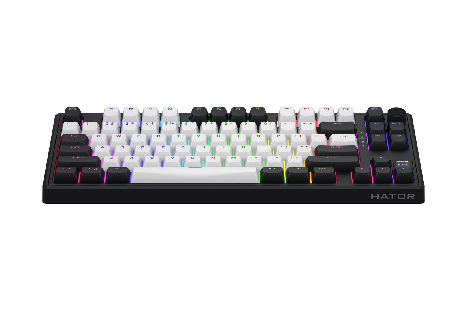 HATOR Skyfall 80 MAG ULTIMA 8K wireless keyboard Gaming USB + RF Wireless + Bluetooth QWERTY US English Black, White-1