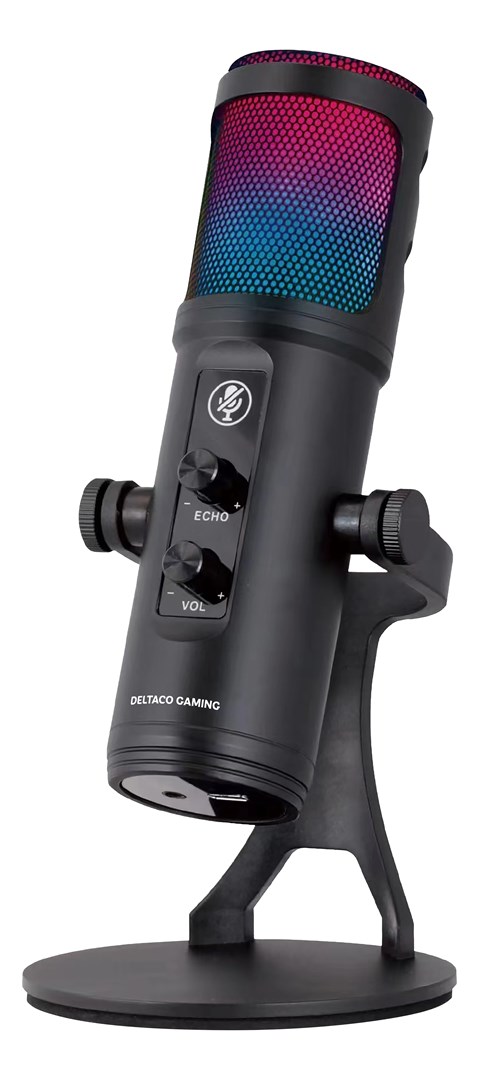 Mikrofon DELTACO GAMING GAM-171 USB Podcast Kit, crna boja-0