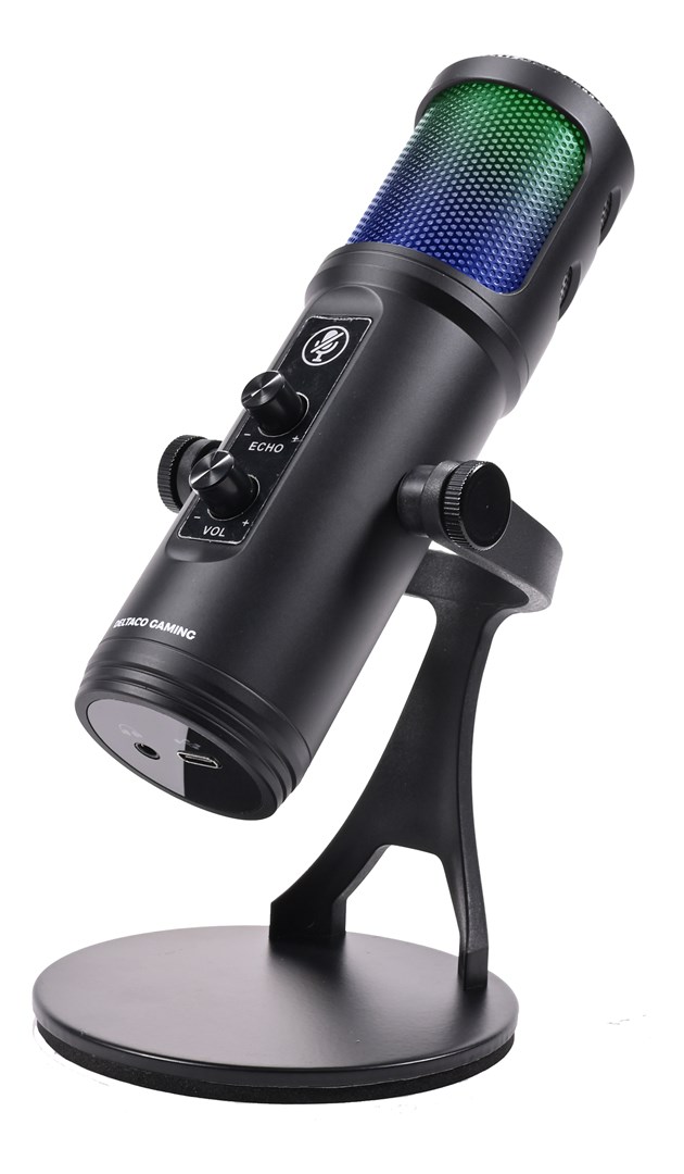 Mikrofon DELTACO GAMING GAM-171 USB Podcast Kit, crna boja-6