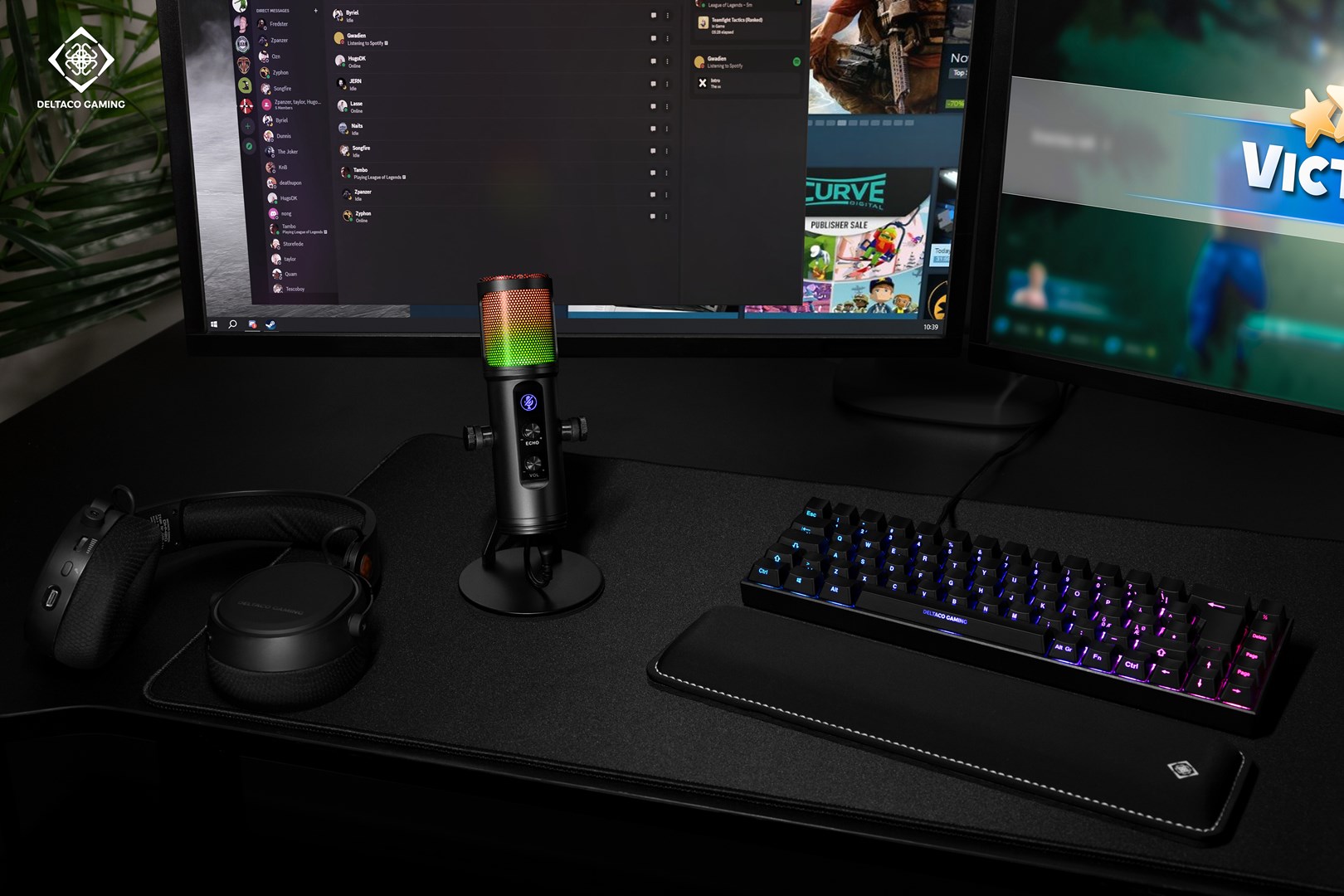 Mikrofon DELTACO GAMING GAM-171 USB Podcast Kit, crna boja-11