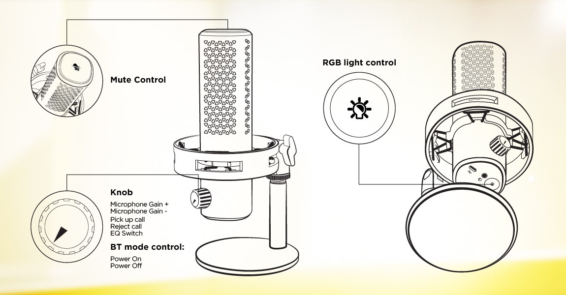 USB mikrofon HATOR Dreamcast X crna boja-15