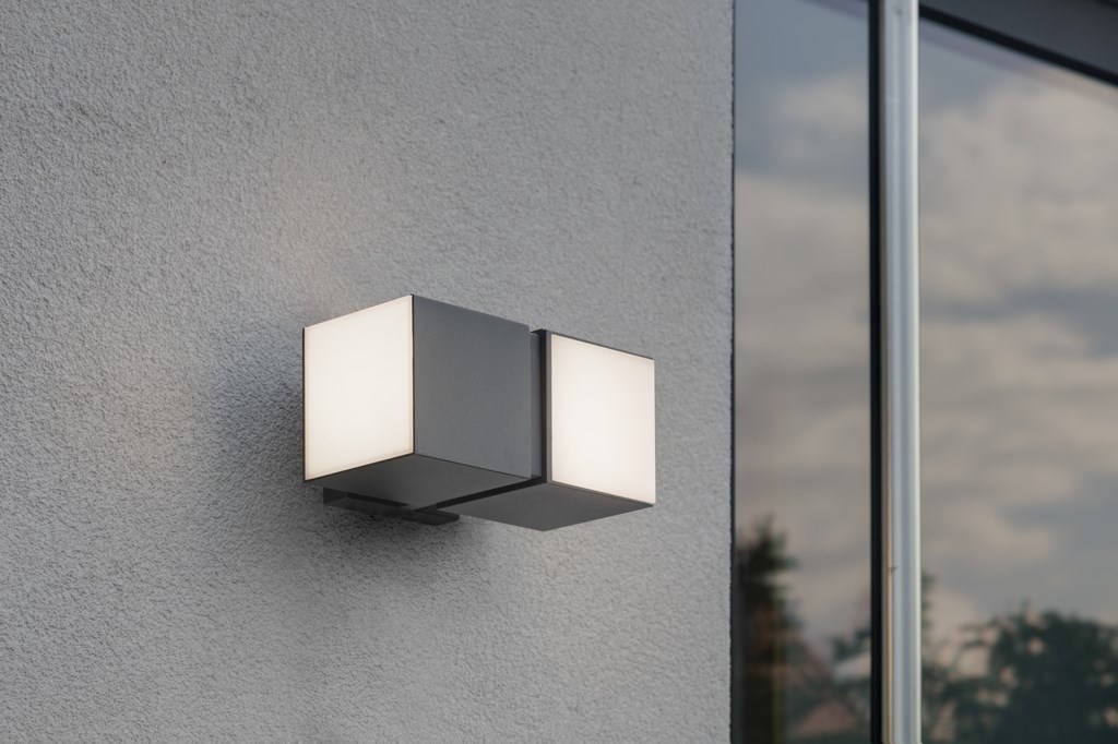 LUTEC CUBA Outdoor wall lighting LED F-1