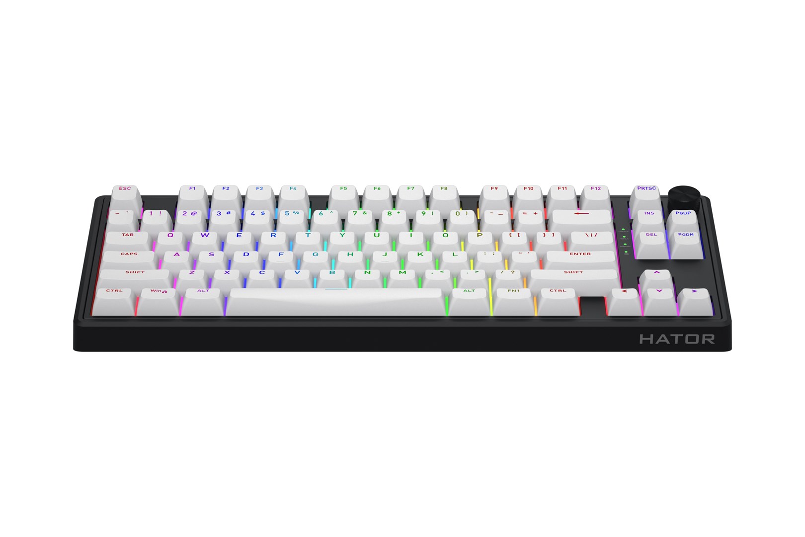 HATOR Skyfall Wireless 80 keyboard Gaming USB + RF Wireless + Bluetooth QWERTY US English Black, White-2
