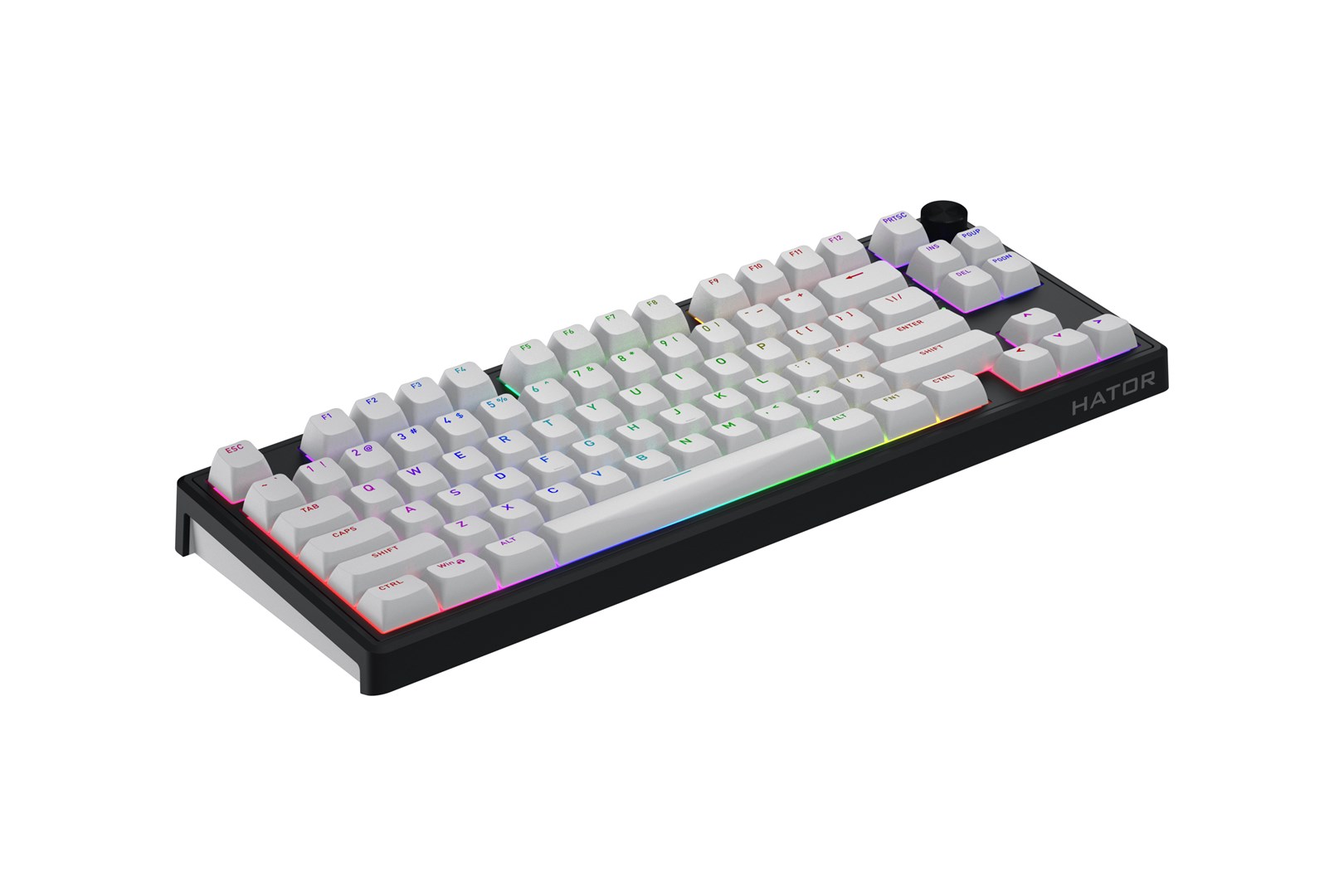HATOR Skyfall Wireless 80 keyboard Gaming USB + RF Wireless + Bluetooth QWERTY US English Black, White-4