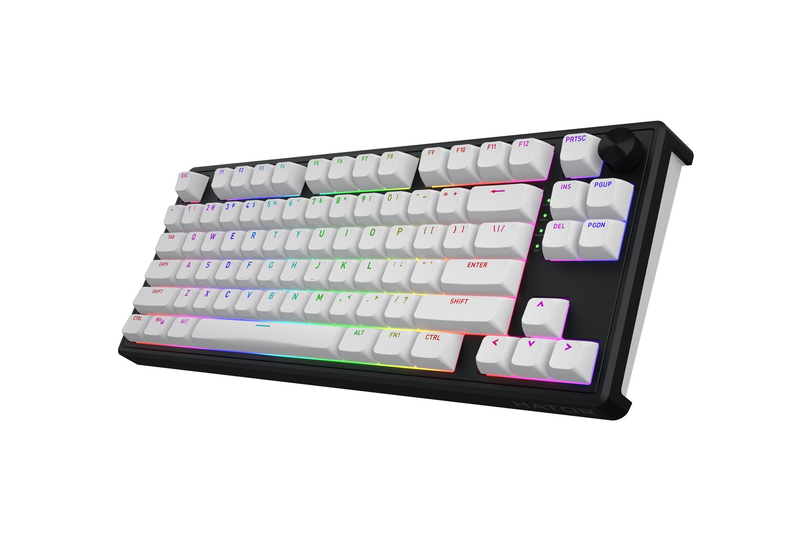 HATOR Skyfall Wireless 80 keyboard Gaming USB + RF Wireless + Bluetooth QWERTY US English Black, White-3