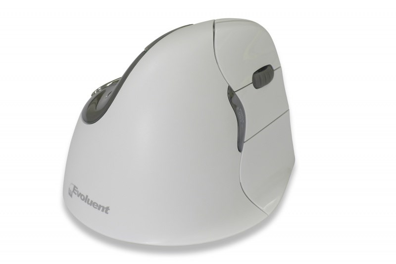 Ergonomski miš BAKKER ELKHUIZEN Evoluent 4 Bluetooth, bežični, bijela boja