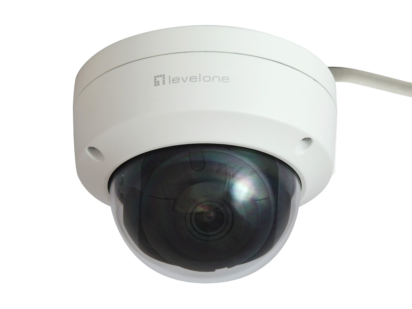 LevelOne GEMINI Fixed Dome IP Network Camera, 4-Megapixel, H.265, 802.3af PoE, IR LEDs, Indoor/Outdoor-2