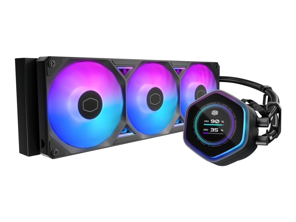 Tekuće hlađenje za procesor COOLER MASTER MasterLiquid Atmos II 360 LCD, crna boja-2