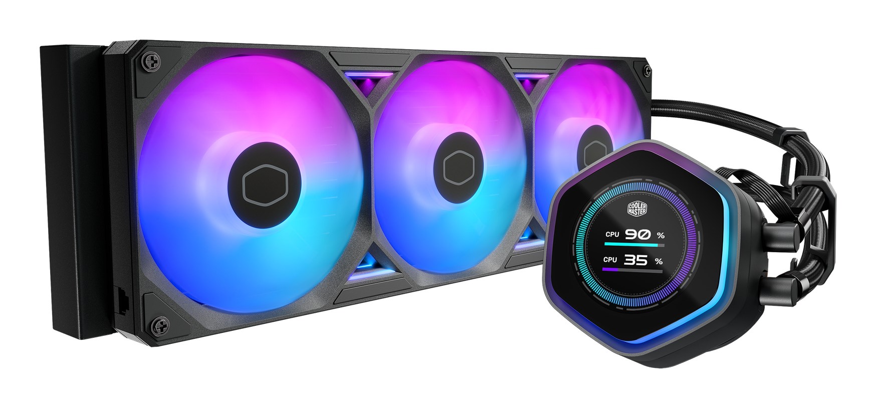 Tekuće hlađenje za procesor COOLER MASTER MasterLiquid Atmos II 360 LCD, crna boja