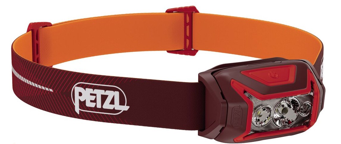 Naglavna svjetiljka PETZL ACTIK CORE 450 lm, crvena boja-0