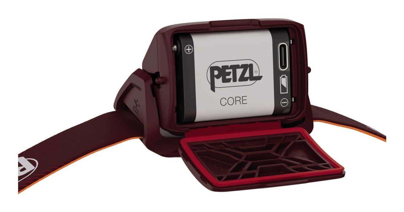 Naglavna svjetiljka PETZL ACTIK CORE 450 lm, crvena boja-4