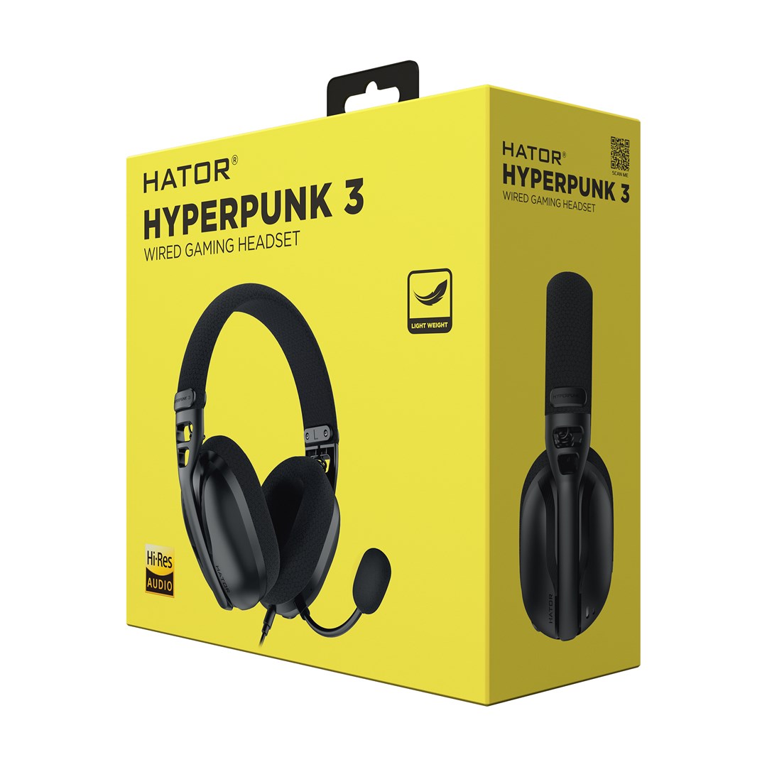 HATOR Hyperpunk 3 USB Headset Wired In-ear Gaming USB Type-C / USB Type-A Black-9